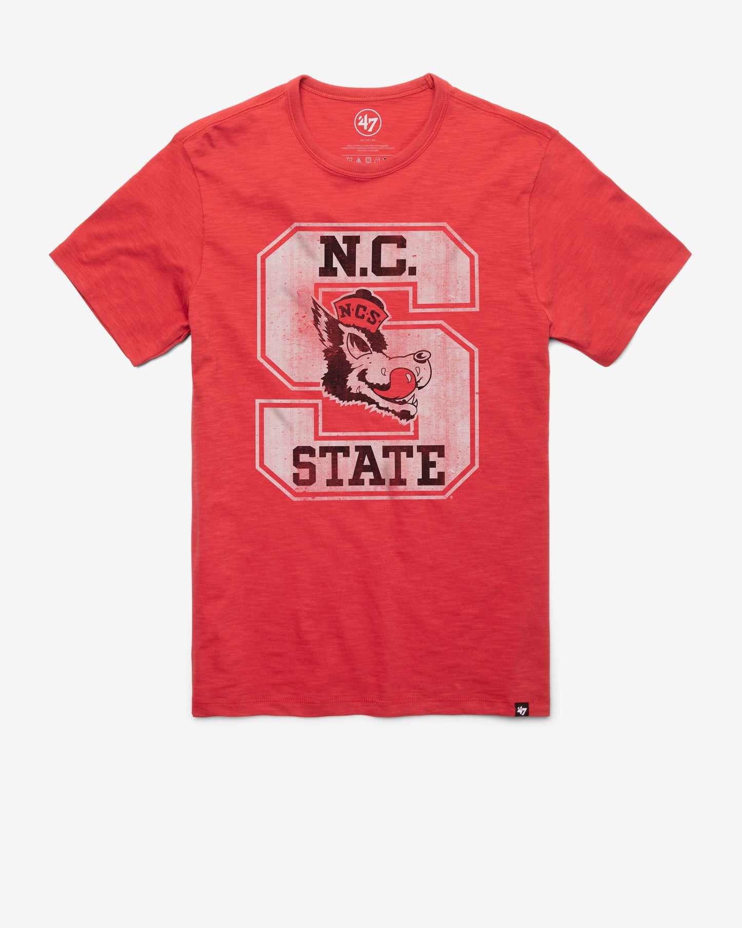 NORTH CAROLINA STATE WOLFPACK VINTAGE GRIT '47 SCRUM TEE