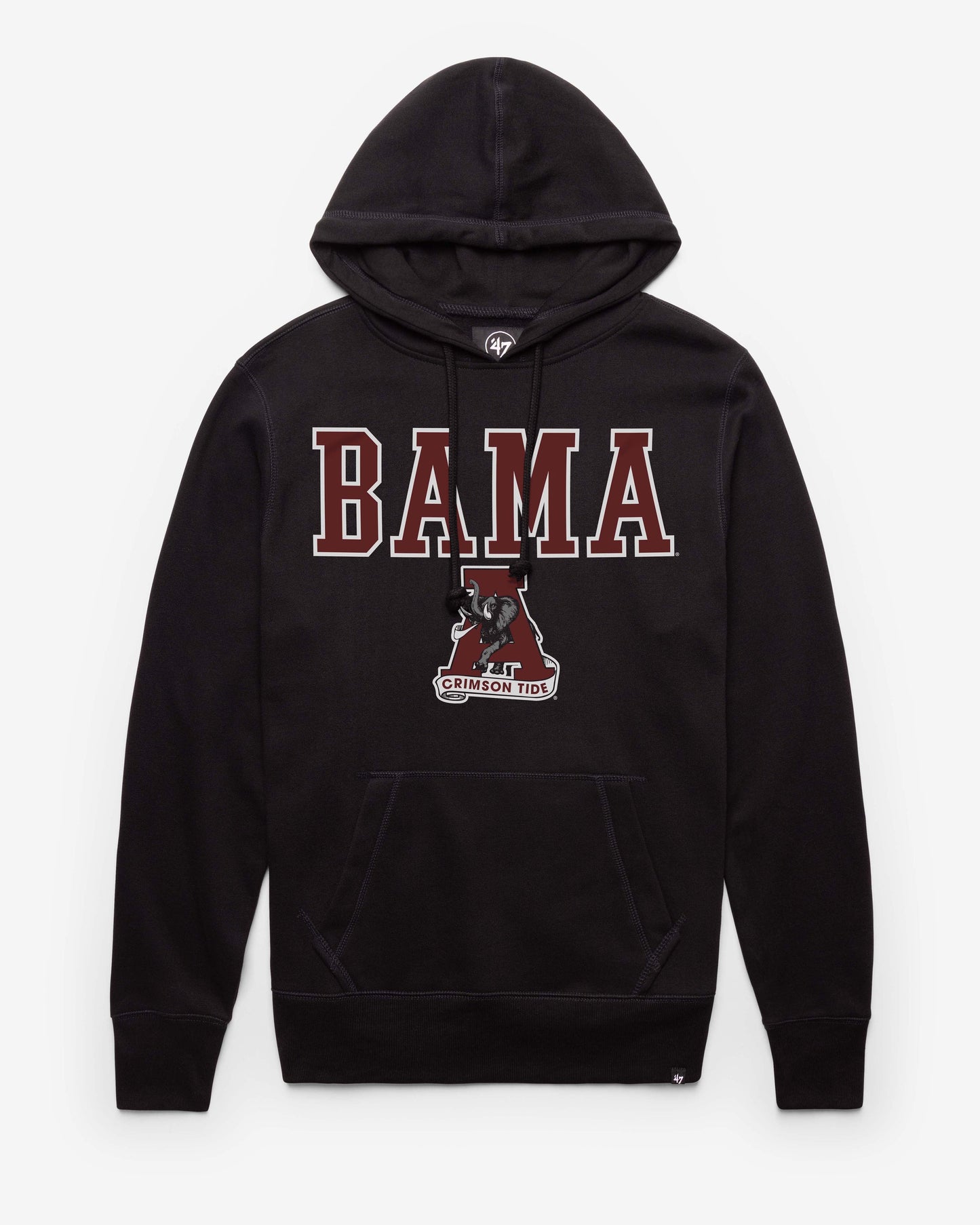 ALABAMA CRIMSON TIDE VINTAGE STRAIGHT BLOCK '47 HEADLINE HOOD