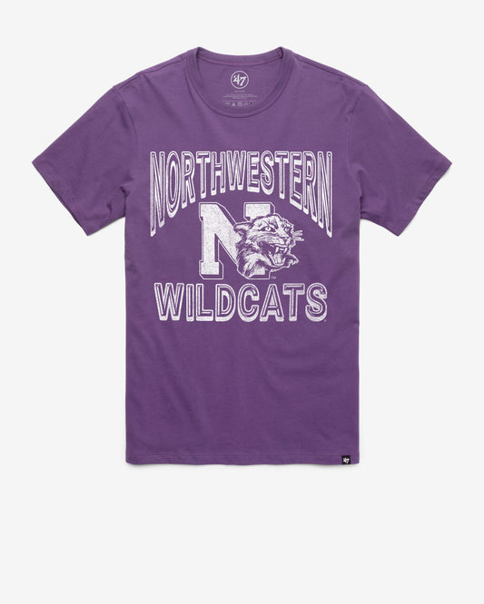 NORTHWESTERN WILDCATS VINTAGE FAN OUT '47 FRANKLIN TEE
