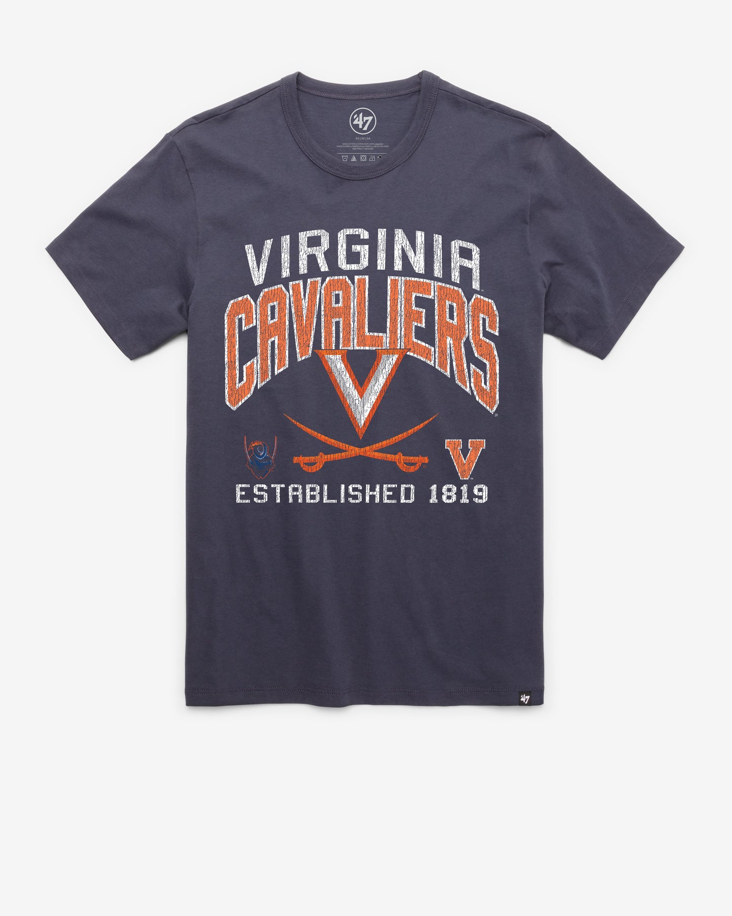VIRGINIA CAVALIERS TURNED UP '47 FRANKLIN TEE